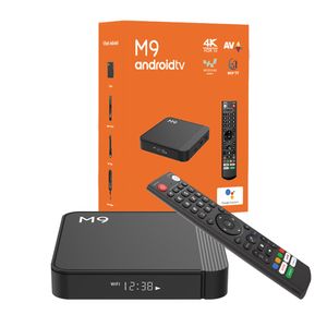 M9 ATV TV Box Big Voix Remote 4k 2 Go 16 Go 4 Go 32 Go Double lecteur vidéo WiFi Android 11 Set Top Box MTV VS Q8 TV Box