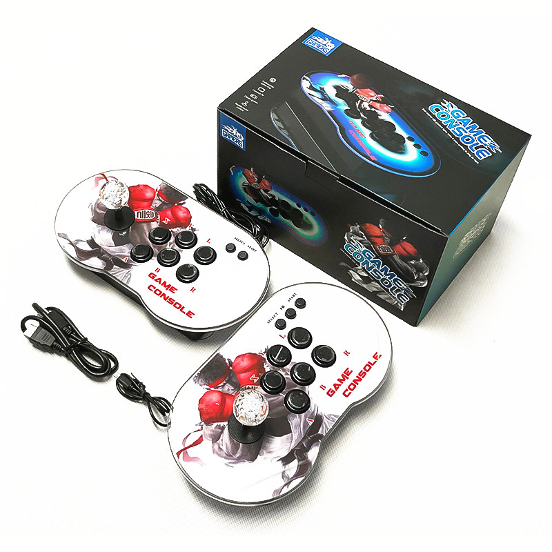 M9 Çift Rocker Arcade 3D Video Oyun Konsolu 4K Arcade Denetleyici Joystick Mini TV Retro Oyunları