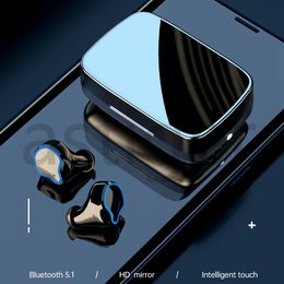 M9 TWS Bluetooth 5.1 Draadloze Hoofdtelefoon Oortelefoon 9D Stereo Sport Waterdichte Oortelefoon Touch Control Headset Oorbuds Digitale Display met Verpakking