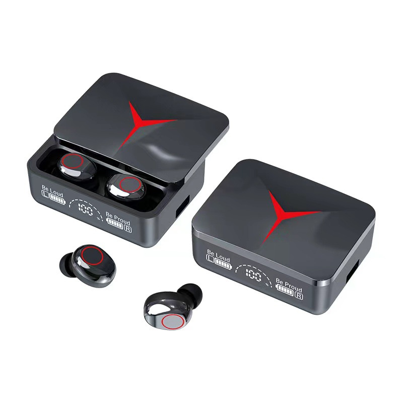 M90 Pro TWS Ohrhörer Rauschunterdrückung LED Digitalanzeige Drahtloses Bluetooth 5.2 Headset Gaming Sport Kopfhörer für iPhone 14 Samsung Handy