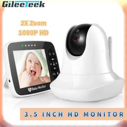 M935 Smart Baby Monitor 1080p HD 3,5 inch kleur LCD-schermvideo Twee-way intercom Baby Monitor met externe camerapan zoom