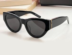 M94 Zwart Grijs Zonnebril Cat Eye Vrouwen Designer Zonnebril Sunnies gafas de sol Sonnenbrille Shades UV400 Eyewear met Doos