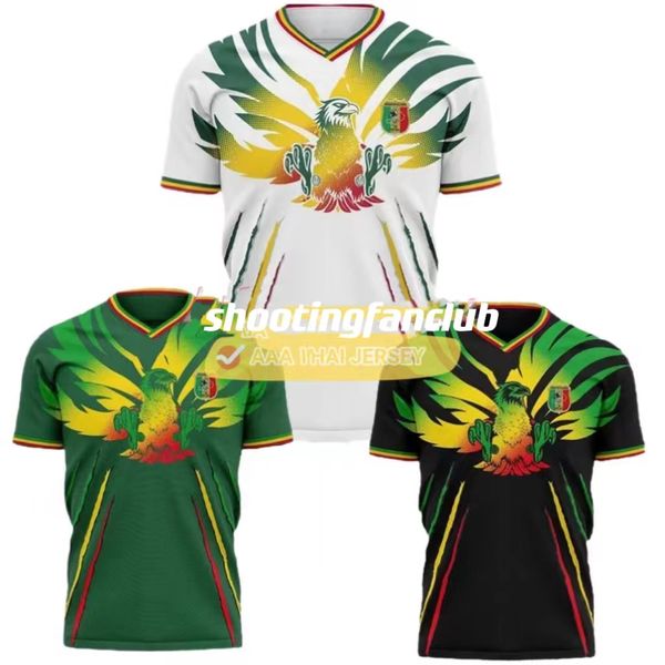 Ma Lii Eagle Head Vert Noir Blanc Soccer Jerseys Afrique Home Away Player Version Short Men Shirt 23/24