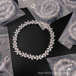 Ma Yan Volle diamanten armband ingelegd met diamanten armband met hoog koolstofgehalte T-familie Volle diamant Beroemdheid Lichte luxe mode Dames geavanceerd gevoel Handwerk