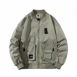 Ma1 Bomber Veste Hommes Militaire Air Force Pilote Veste Armée Solide Vintage Automne Hiver Vol Manteau Casual Poche À Capuche Mâle O5Nq #