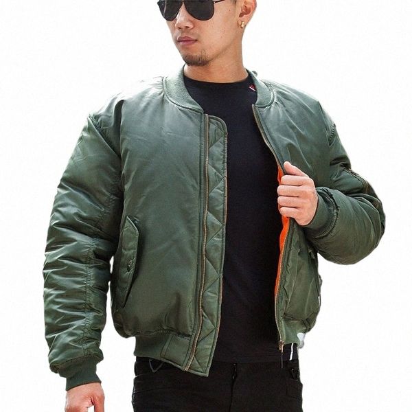 MA1 Hombres Invierno CALIENTE CALIENTE MILITAR AIRO AIRO TACITICAL BOBBER TACKET JUSTA Air Fly Pilly Jacket Aviator Motorcycle Down Coat Y02C#