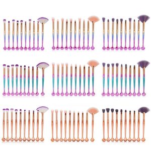 MAANGE 10 pièces ensemble de pinceaux de maquillage yeux doux ombre sourcils Blush poudre lèvres correcteur mélange cosmétique maquillage brosse trousse à outils de beauté