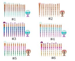 MAANGE 12PCS Diamond Handle Makeup Makeup Brush and sirmaid Foundation Brush Set Making Brushes Set Foundation Professional Blush Eyesha2501275