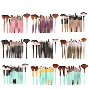 MAANS 18 STKS Makeup Borstels Set Poeder Foundation Blush Eye Shadow Blend Cosmetic Beauty Make Up Brush Tool Kit