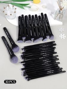 MAANGE 30PCS Make-up Kwasten Set Professionele Cosmetische Foundation Concealer Brush Blending Blush Contour Oogschaduw Beauty Tools 240220