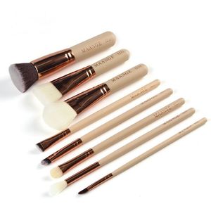 MAANGE 8 pièces ensemble de pinceaux de maquillage professionnel poudre fond de teint ombre à paupières Blush mélange lèvres maquillage beauté trousse à outils cosmétique