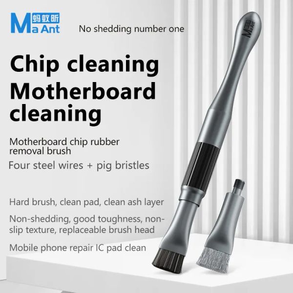 MAANT Motherboard Chip Repoval Brush Brush IC Pad Cleaning Bross Antistatic non glip Retirez la colle et les outils d'étain
