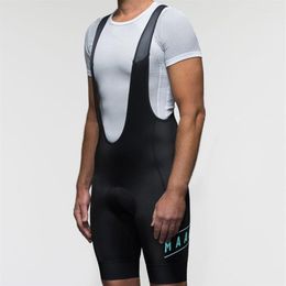 MAAP Fietsbroek met bretels Blauw en zwart 2020 Team racekleding onderbroek met antislip webbing 9D gelpad absorptiebroek12033