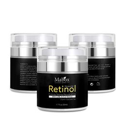 MABOX rétinol 2,5% Hydratante Visage Crème Contour des Yeux Vitamine E Jour et Nuit Hydratante peau Crèmes de soins