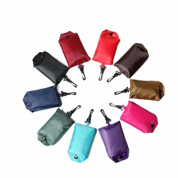 mabula 1 x sac de magasin réutilisable portable Oxford Wed couleur unie sac d'épicerie pliable imperméable ripstop sac à main d'épaule h3Vr #
