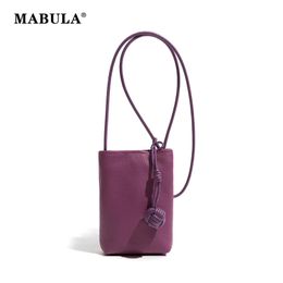 MABULA femmes en cuir véritable petit sac à bandoulière concepteur sac de téléphone portable léger mode sac à bandoulière dames sac à main de voyage 240229