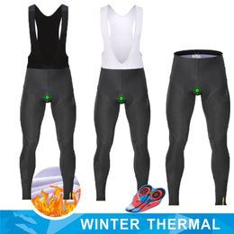 Mac 2019 Winter Fleece Thermal Men Cycling Long Pants Buiten Bicycle Wear Bib broy top Kwaliteit gelbadfietsbroek