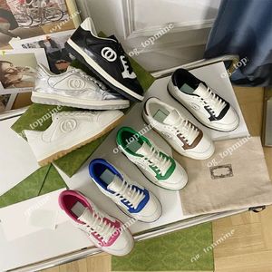 MAC80 Casual schoenmannen vrouwen noodlijdende retro smudge markers effect canvas in elkaar grijpende g heren dames luxe platte platform sneaker sneaker