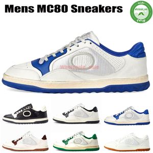 Mac80 Mac 80 Designer Hommes Femmes Sneaker Casual Chaussures Serpent Chaussures Baskets En Cuir Ace Bee Rayures Brodées Blanc Chaussure Plat Marche Sport Baskets