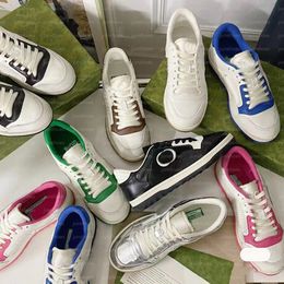 Mac80 Sneakers ontwerper Heren Dames Casual mode kleine witte schoenen luxe leer Mesh Retro Vuile schoenen buiten sneakers Maat 35-45