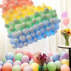 Ballon Macaron, décoration de fête d'anniversaire, arrangement de mariage, ballon rond de couleur unie de 10 pouces