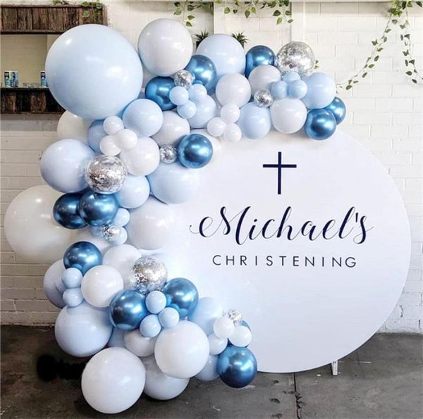 Macaron Ballons Garland Arch Party Bleu Bleu Ballons Mariage Birthday Festival Decoration Event Balloon Set 2204281994024