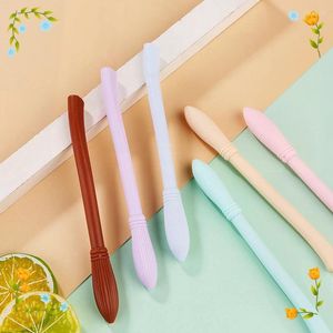 Ensemble de stylos à gel Macaron Broom : fournitures de papeterie uniques pour une utilisation mignonne au bureau et à l'école