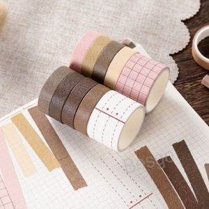 Macaron Kleuren Zelfklevende Tapes DIY Hand Account Tools Scrapbook Diary Kleurrijke Papier Lijmen Tape Woondecoratie Sticker 2016 BH5576 TYJ