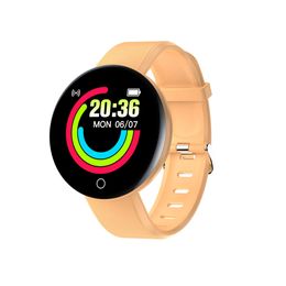 Macaron D18s Color de reloj inteligente 1.44 Velocidad cardíaca de pantalla redonda, presión arterial, monitoreo del sueño, pulsera de ejercicio de paso