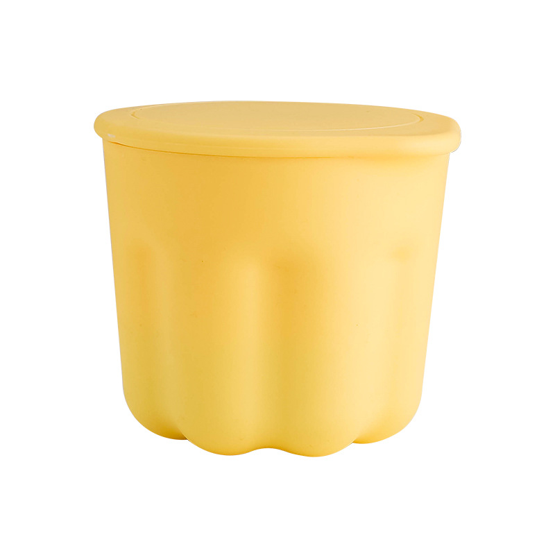 Embalaje de macarrones Softy Silicone Cosmética Soportista Container de contenedor Waving Cup Cepillo Herramientas de almacenamiento