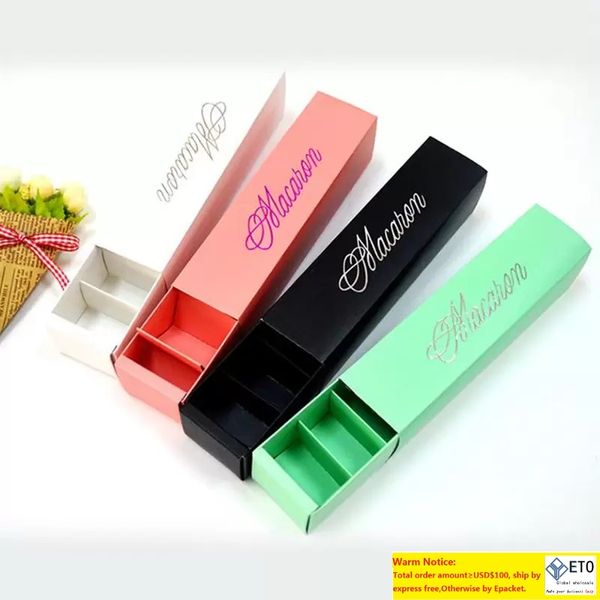 Macaron Emballage de mariage Candy Favors Gift Paper Boîtes en papier 6 Grids Chocolates Boxcokie Box