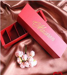 Boîte d'emballage de macarons joliment emballée pour fête de mariage, paquet de six, rangement de gâteaux, boîte en papier pour biscuits, décoration de gâteaux, accessoires de cuisson 7320489