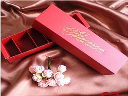 Caja de embalaje de macarrón fiesta de boda bellamente empaquetada Sex Pack Storage Biscuit Bail Box Bail Decoración de pasteles Accesorios 3420707