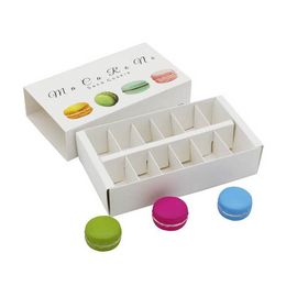 Macaron Packing Box Cookie Chocolate Prachtig geschenkdozen Grote capaciteit bakken opbergdoos trouwfeest gunsten decoratie c1206