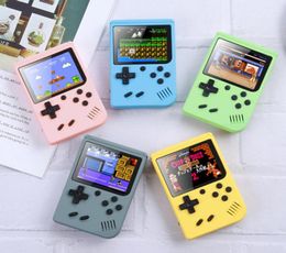 Macarons Mini Handheld Game Console 400in1 Retro Portable Video Game Console 8 bits 30 pouces Colorful LCD Cradle Design DHL3831601