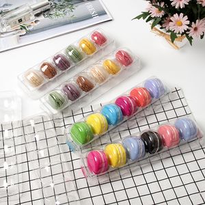 Macaron Cookies Boîtes D'emballage En Plastique Transparent Dessert Gâteau Conteneur Événement Fête Fournitures Coffrets Cadeaux De Noël