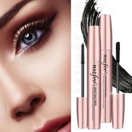 Macfee 4D Zijde Fiber Wimper Mascara Waterdicht Langdurige Dikke Curling verlenging Black Mascara voor wimperextensie