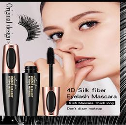 MACFEE Mascara à friser longs maquillage cils noir Mascara en fibres imperméables cils maquillage 4d cils en fibres de soie Mascara2331527