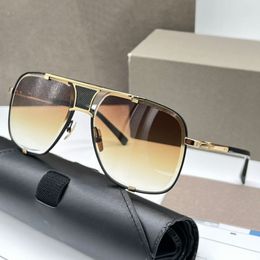 Mach Ditas zonnebril vijf voor mannen en vrouwen klassieke stijl zomer zonnebril anti-ultraviolet retroplaat vol frame mode bril willekeurige doos
