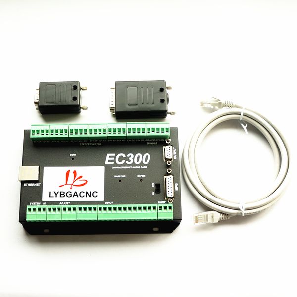 Tarjeta de Control Ethernet Mach3, enrutador CNC EC300, Tarjeta de Control de movimiento de 3/4/5/6 ejes, tablero de ruptura para fresadora DIY