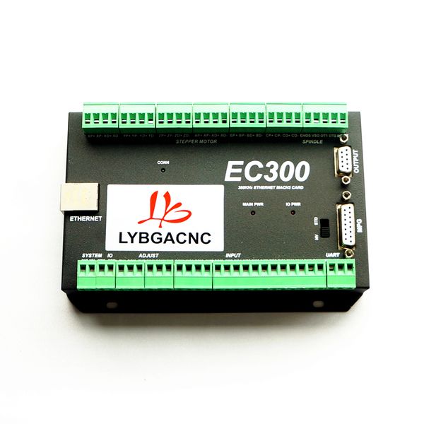 Mach3 Ethernet Tarjeta de Control de movimiento 3 ejes 4 ejes 5 ejes 6 ejes EC300 para fresadora CNC máquina de grabado