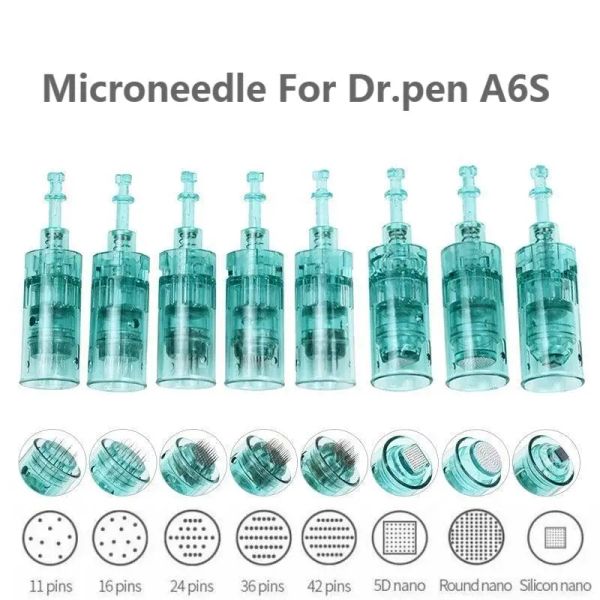 Machine 10 PCS Electric Derma Pen Agetle 11/16/36/42 / Nano / Silicone Cartridges Bayonet pour Dr.pen Ultima A6s Tattoo Micro Needles