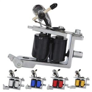 Machine 10 Wraps Coils Tattoo Machine Alliage Dougleur professionnel Shader Corps Art Tattoo Gun Machine Tatouage Tatouage Permanent Maquillage Tool