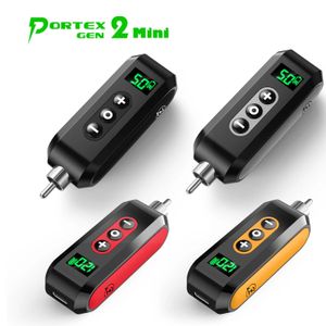 Machine 1000 MAH EZ PORTEX Gen2 Mini Wireless Tattoo voeding Batterij Pack USB -kabel voor RCA Connector Rotary Pen Hine 4 kleuren