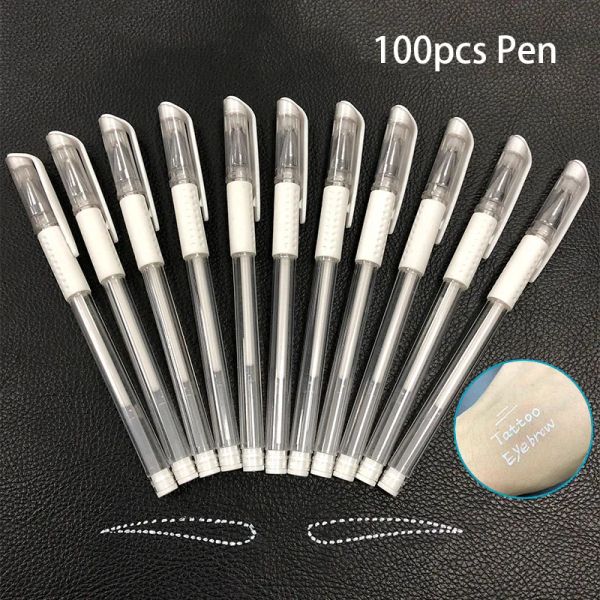 Machine 100pcs Marker blanc PEN SOURCE MICRO BLADE TATOO TATOUC ACCESSOIR DE SÉCURITÉ NONTOXIQU