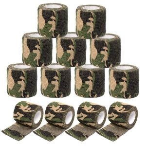 Machine 6/12/24/48pcs Camouflage Tatouage Bandage Elastic Wraps Tapes Protection des doigts auto-adadhésive non tissé pour le stylo à tatouage