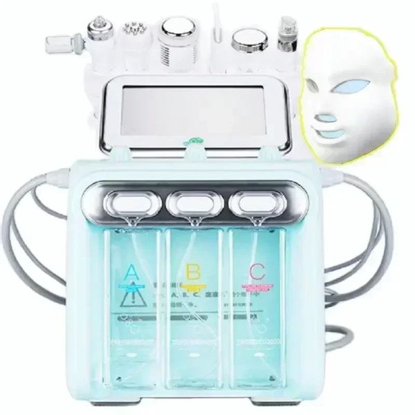 Máquina 7 IN1 H2O2 Agua Oxígeno Oxígeno Peel Hydro Beauty Skin Cleansing Hydro Facial Machine Facial Machine Water Aqua Peeling para uso doméstico