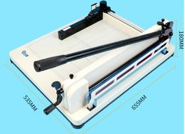 Machine 858A3 44 mm Machine de papier manuel Machine 17 "A3 Papiers lourds Slicer Guillotine Paper Cutter 400 Feuille max