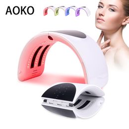 Machine Aoko Chauffage pliable 7 Couleur PDT Masque LED facial PHOTON Thérapie LED Dispositif de beauté Repierre Retour