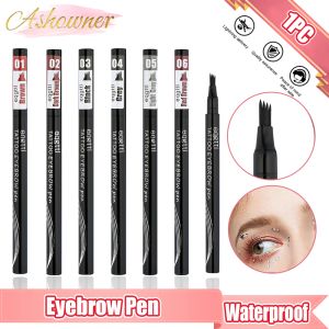 Machine Ashowner 1pc 4claw Setle Crayon Femmes Femmes Makeuples imperméables Brown Eye Brow Tattoo Tattoo TinT Tint Styl Lineur Long durable